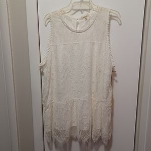 Paper & Tee Lace Tank Top